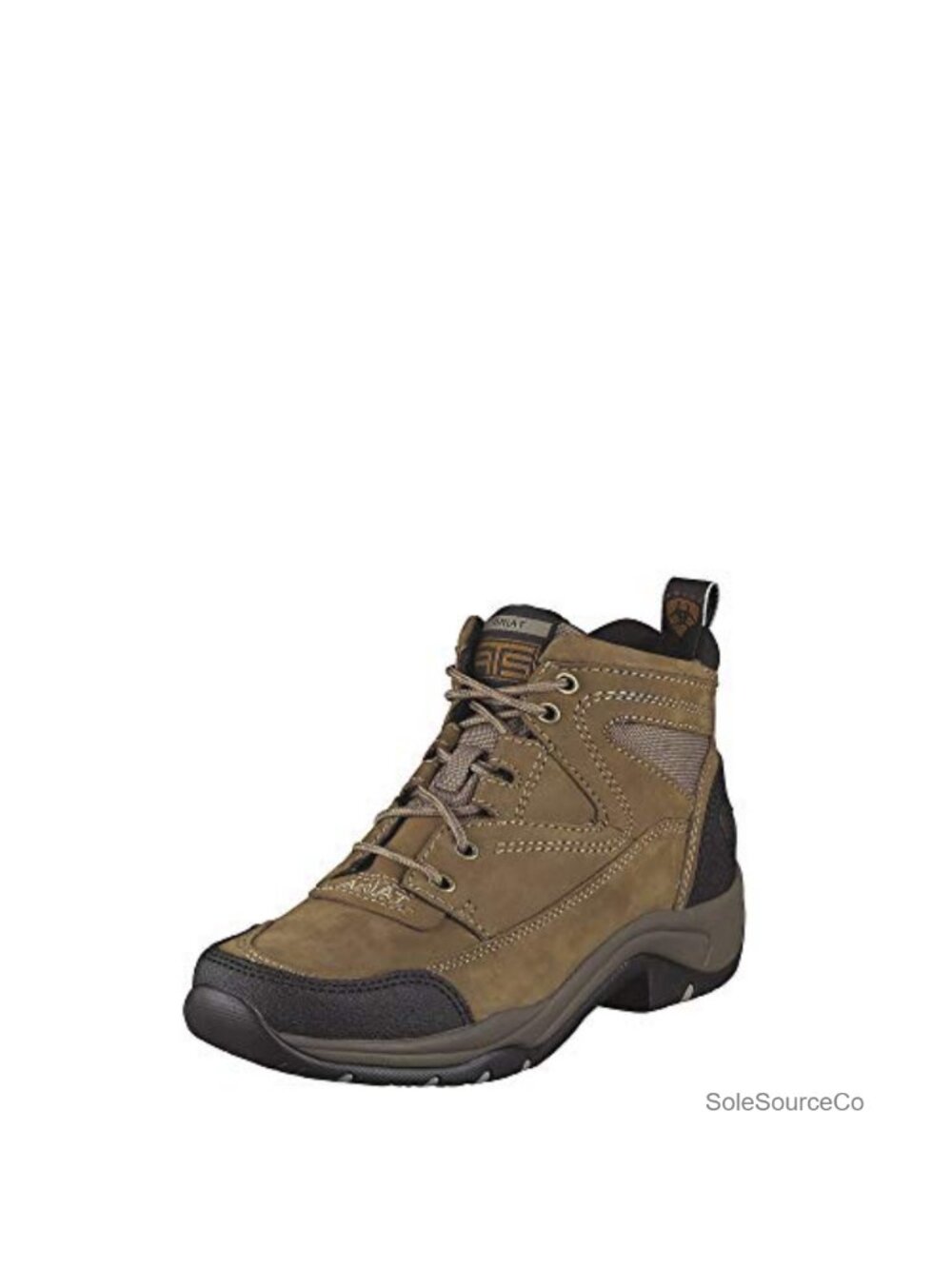Women's Terrain Hiking Boots Full-Grain Leather Round Toe Riding Heel